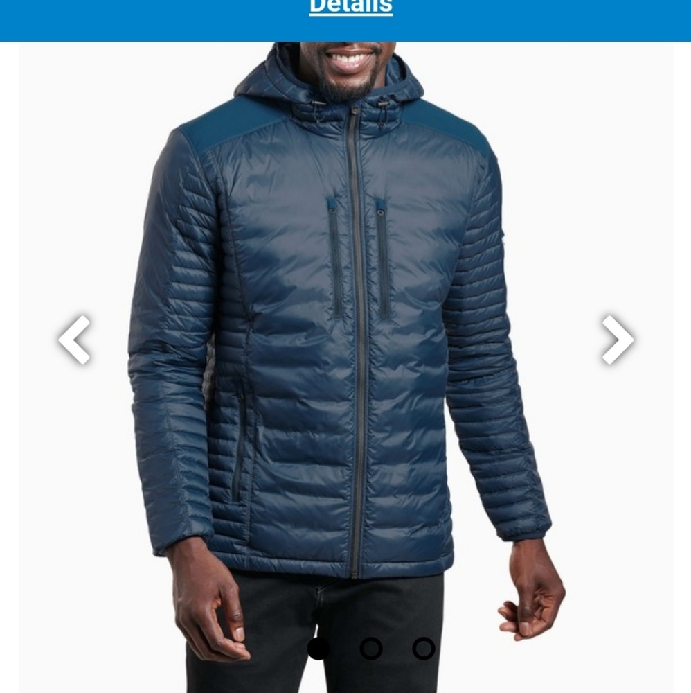 Mens Kuhl down packable parka